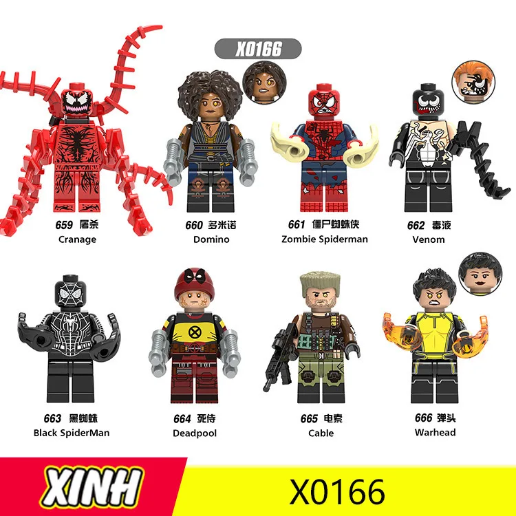 Dc Hero series Cranage/Domino/Venom/Deadpool DIY Figure Minifigured Building Blocks Figure Bricks Compatible With
Dc Hero series Cranage/Domino/Venom/Deadpool DIY Figure Minifigured Building Blocks Figure Bricks Compatible With