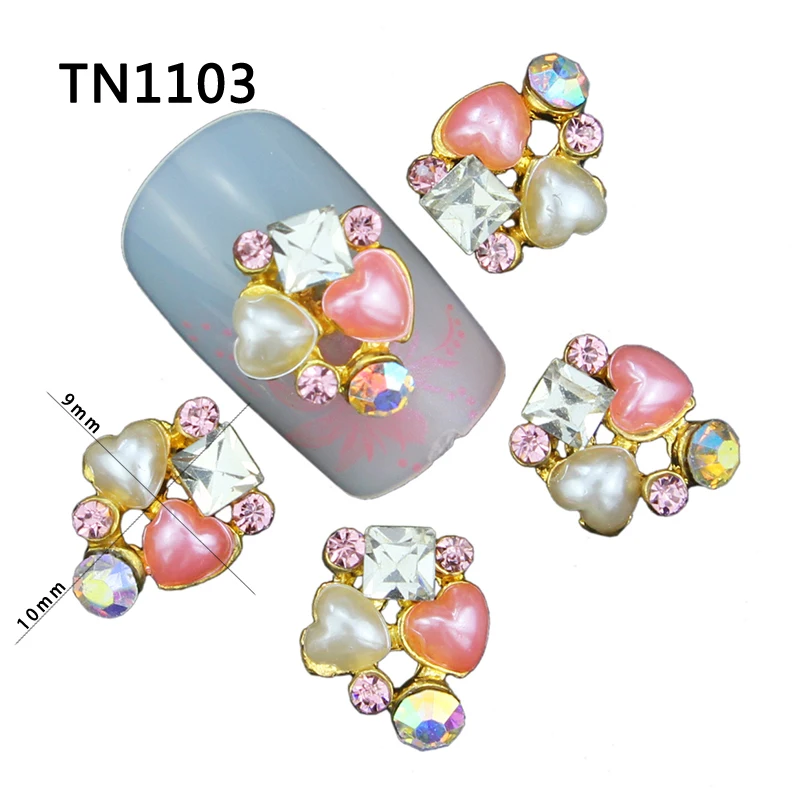 10 Pcs 3D Nail Art Decorations Diy Glitter Pink White Pearl Heart Charm Purple AB Rhinestone Tools Used On Nails TN1103
10 Pcs 3D Nail Art Decorations Diy Glitter Pink White Pearl Heart Charm Purple AB Rhinestone Tools Used On Nails TN1103