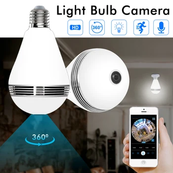 Hiseeu HD 3MP lamp bulb light Wireless IP Camera 360 degree FishEye CCTV 3D VR Camera Home Security WiFi Camera Panoramic
Hiseeu HD 3MP lamp bulb light Wireless IP Camera 360 degree FishEye CCTV 3D VR Camera Home Security WiFi Camera Panoramic