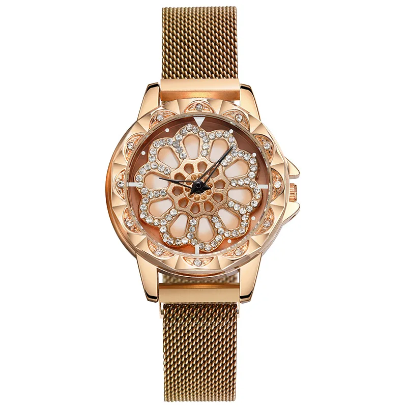 Quartz Watch Female Simple Fashion Time to Turn Watch Waterproof Mesh Belt Watches
Quartz Watch Female Simple Fashion Time to Turn Watch Waterproof Mesh Belt Watches