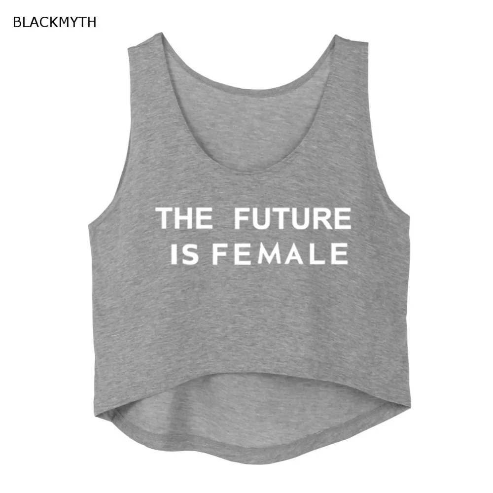 BLACKMYTH Women Sleeveless THE FUTURE IS FEMALE O-neck Short Vest Cotton New Arrival Black White Crop Tanks Top T shirt Summer
BLACKMYTH Women Sleeveless THE FUTURE IS FEMALE O-neck Short Vest Cotton New Arrival Black White Crop Tanks Top T shirt Summer