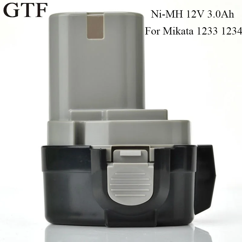 

GTF 12V 3000mAh Replacement Battery Ni-MH Tool Battery for MAKITA 1233 192698A 1050D 4013D 6227D 8413D Rechargeable Battery Cell