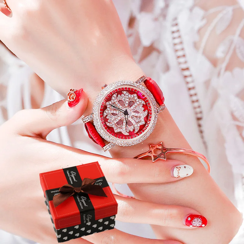 2019 Flower Diamond Crystal Women Watches Rotation Dial Leather Luxury Gold Ladies Watch casual clock reloj mujer montre femme
2019 Flower Diamond Crystal Women Watches Rotation Dial Leather Luxury Gold Ladies Watch casual clock reloj mujer montre femme