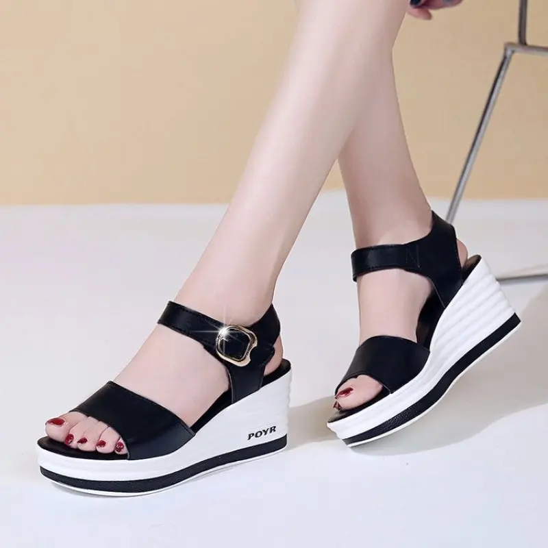 Fashion Sommer Platform Sandals 2019 Fashion Women Gladiator Sandal Wedges Shoes Casual Woman Peep Toe Black Platform Sandals
Fashion Sommer Platform Sandals 2019 Fashion Women Gladiator Sandal Wedges Shoes Casual Woman Peep Toe Black Platform Sandals