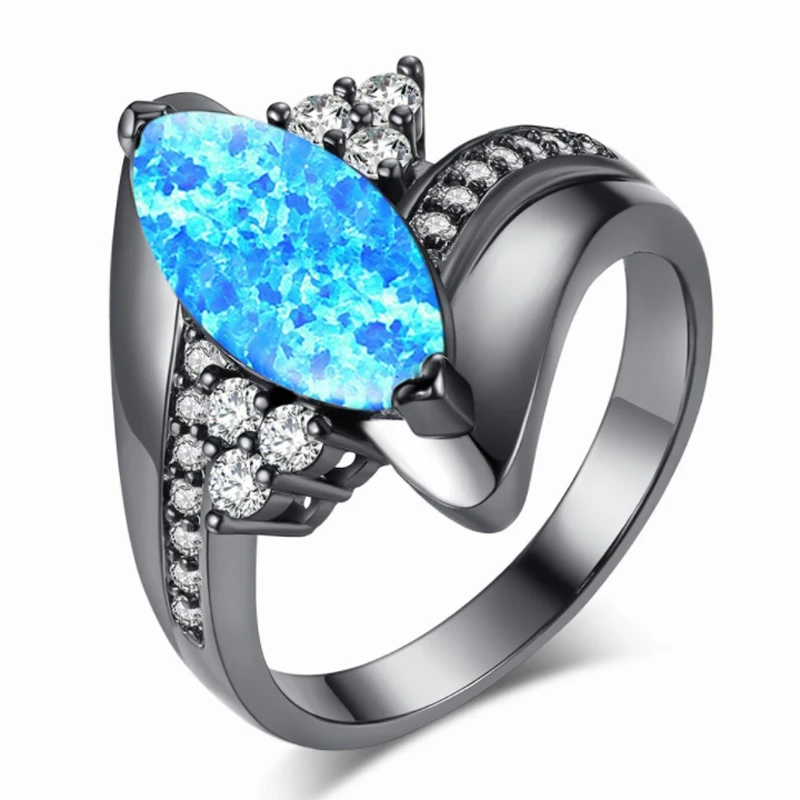Big Horse eye Shape White Blue Fire Opal Ring Shiny AAA Cubic Zircon Engagement Wedding Copper Rings for Women Noble New Brand
Big Horse eye Shape White Blue Fire Opal Ring Shiny AAA Cubic Zircon Engagement Wedding Copper Rings for Women Noble New Brand