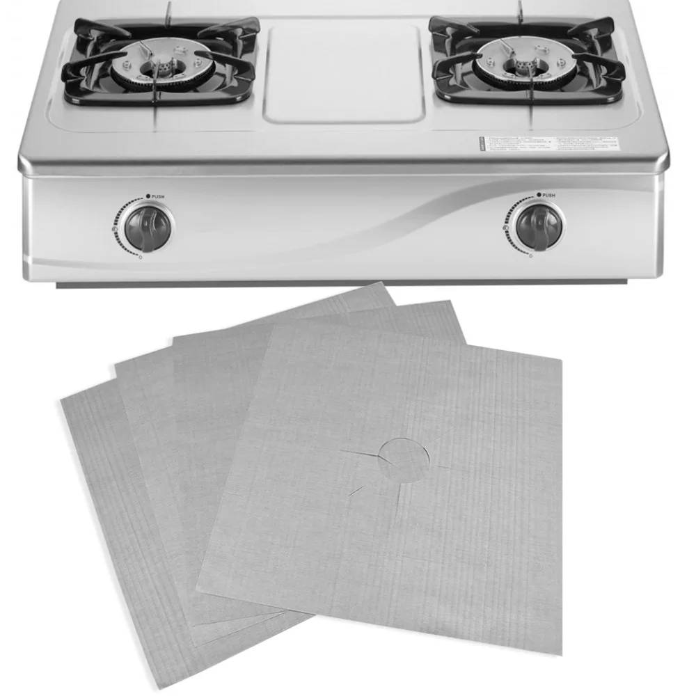 Reusable Aluminum Foil 4pcs/lot Gas Stove Protectors Cover/Liner Reusable Non Stick Silicone Dishwasher Safe for Kitchen Use
Reusable Aluminum Foil 4pcs/lot Gas Stove Protectors Cover/Liner Reusable Non Stick Silicone Dishwasher Safe for Kitchen Use