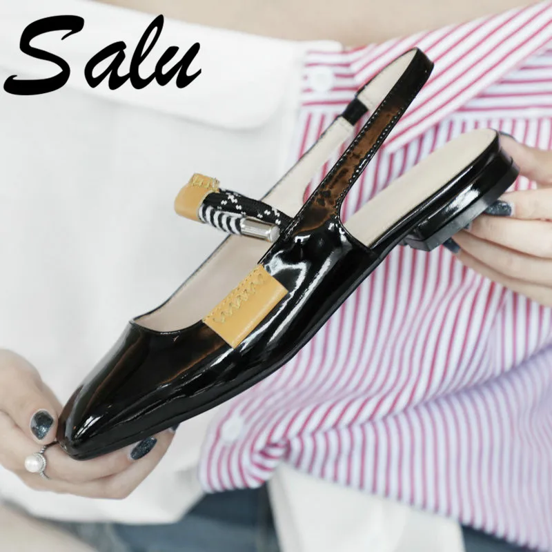 Salu 2019 Fashion Concise Square Heels Summer Prom Party Casual Elegant Shoes Woman Cow Leather Buckle Strap Basic Sandals
Salu 2019 Fashion Concise Square Heels Summer Prom Party Casual Elegant Shoes Woman Cow Leather Buckle Strap Basic Sandals