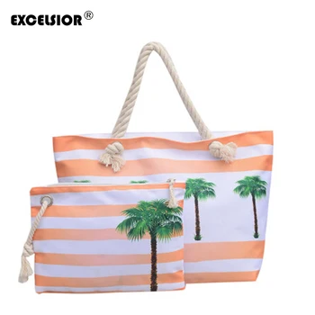 EXCELSIOR Women's Beach Bag Coconut Tree Print Tote Large Capacity Shoulder Bag Canvas Composite Bag Bolsa Feminina
EXCELSIOR Women's Beach Bag Coconut Tree Print Tote Large Capacity Shoulder Bag Canvas Composite Bag Bolsa Feminina