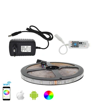 LED Strip Set IP65 Waterproof 3528 RGB 5M/300LED Flexible Strip Light+App Control MIni Wifi RGB Controller+12V 3A Power Adapter
LED Strip Set IP65 Waterproof 3528 RGB 5M/300LED Flexible Strip Light+App Control MIni Wifi RGB Controller+12V 3A Power Adapter