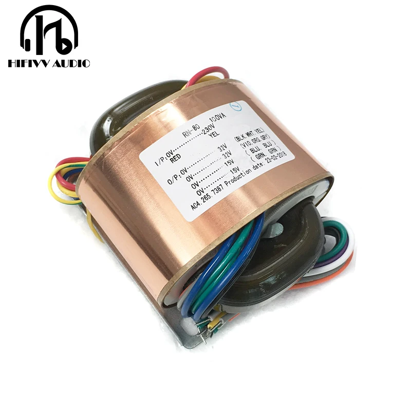 100W R Core Transformer for amplifier preamplifier output voltage 32V and 15V | Электроника