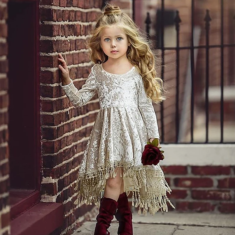 2019 Autumn Toddler Baby Girl Long Sleeve Korean Clothes Casual Girls Dress Tassel Child Cotton Dresses Kids Children Clothing
2019 Autumn Toddler Baby Girl Long Sleeve Korean Clothes Casual Girls Dress Tassel Child Cotton Dresses Kids Children Clothing