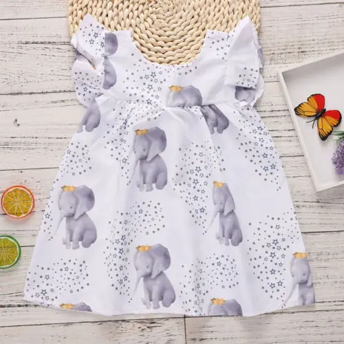 New Kid Girls Dress Baby Girl Princess Elephant Casual Summer Ruffle Dress Children Fashion Sleeveless Sundress Toddler Clothing
New Kid Girls Dress Baby Girl Princess Elephant Casual Summer Ruffle Dress Children Fashion Sleeveless Sundress Toddler Clothing