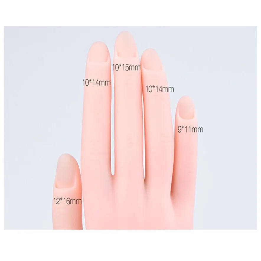 HAICAR Nail Beginners Practice Fake Hand Rubber Model Perfect for Art best seller#30 | Красота и здоровье