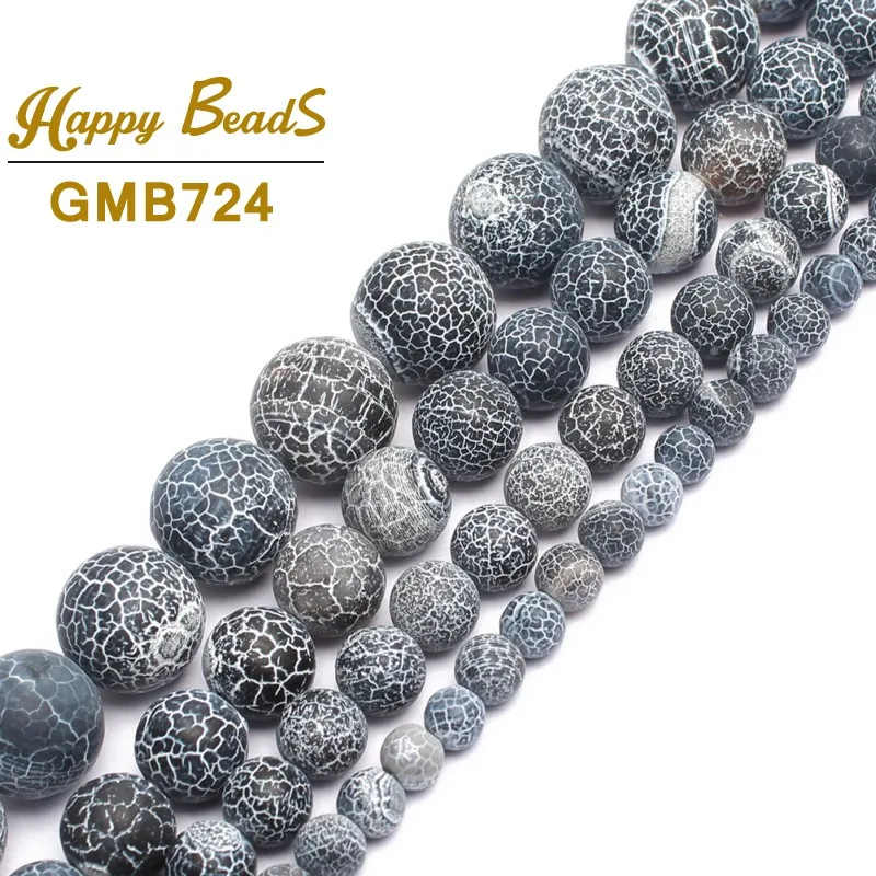 Natural Stone Frost Spider Web Black Agates Round Loose Spacer Beads For Jewelry Making DIY Bracelet 15"inches 6/8/10/12/14mm
Natural Stone Frost Spider Web Black Agates Round Loose Spacer Beads For Jewelry Making DIY Bracelet 15"inches 6/8/10/12/14mm