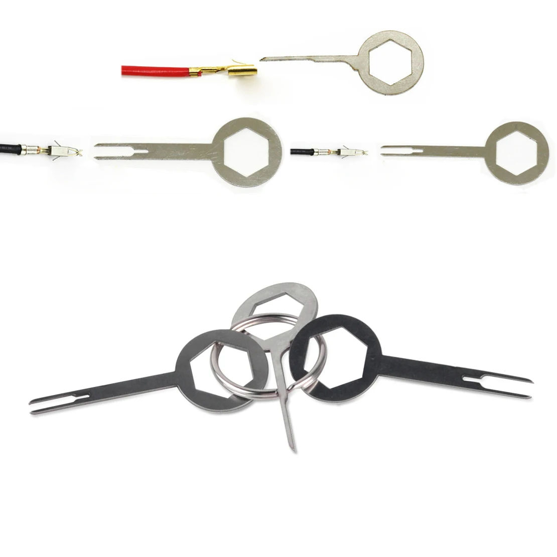 DWCX 3Pcs Car Terminal Removal Tool Wiring Connector Pin Release Extractor Puller for VW Golf Honda Chevrolet Kia Peugeot Ford
DWCX 3Pcs Car Terminal Removal Tool Wiring Connector Pin Release Extractor Puller for VW Golf Honda Chevrolet Kia Peugeot Ford