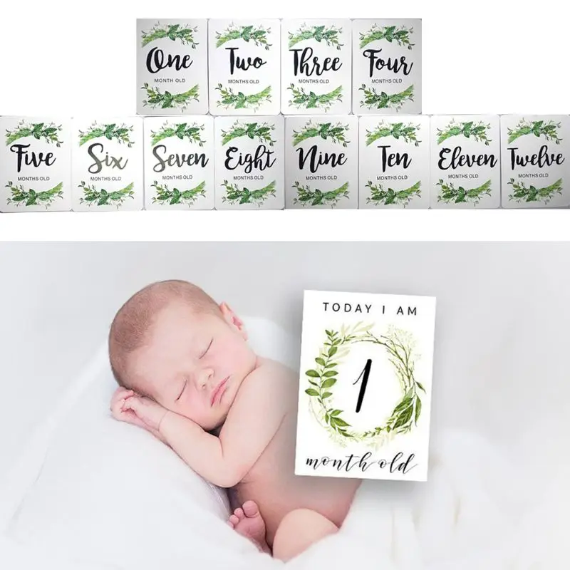 12 Pcs/Set Month Card Baby Monthly Newborn Photos Funny Cartoon Photography Photo Cards Stickers
12 Pcs/Set Month Card Baby Monthly Newborn Photos Funny Cartoon Photography Photo Cards Stickers