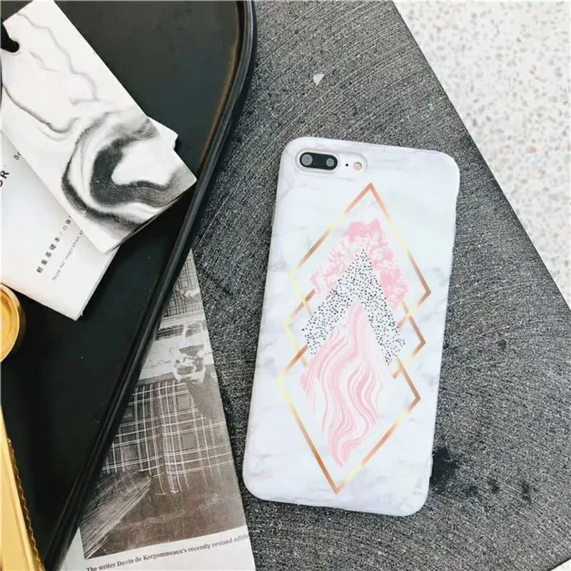 Glossy IMD Cover Pink Fundas For iPhone X 6s Plus 8 7 Plus Triangle Palace Splice Marble Ripple Geometric Design Phone Back Case
Glossy IMD Cover Pink Fundas For iPhone X 6s Plus 8 7 Plus Triangle Palace Splice Marble Ripple Geometric Design Phone Back Case