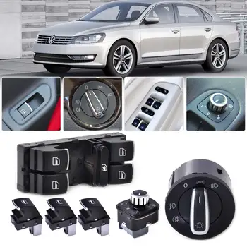 DWCX 5ND941431A 5ND959565B 5ND959855 5ND959857 Headlight Mirror Window Switch Control Set for VW Golf Jetta Passat Rabbit Tiguan
DWCX 5ND941431A 5ND959565B 5ND959855 5ND959857 Headlight Mirror Window Switch Control Set for VW Golf Jetta Passat Rabbit Tiguan