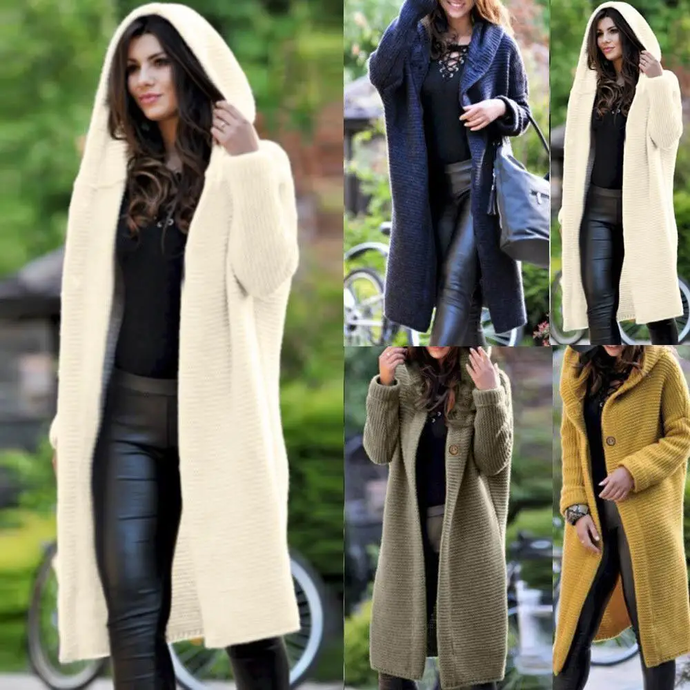 New Fashion Women Casual Hooded Breathable Sweater Regular Fit, Loose Knitted Button Jacket Outwear Coat
New Fashion Women Casual Hooded Breathable Sweater Regular Fit, Loose Knitted Button Jacket Outwear Coat