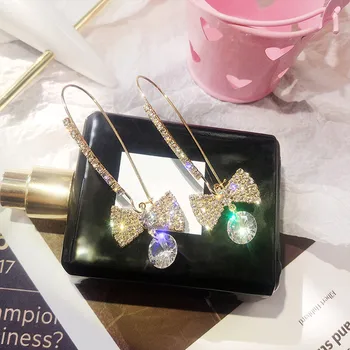 FYUAN Luxury Big Zircon Crystal Ear Hook Earrings Gold Color Bowkont Rhinestone Earrings for Women Wedding Jewelry
FYUAN Luxury Big Zircon Crystal Ear Hook Earrings Gold Color Bowkont Rhinestone Earrings for Women Wedding Jewelry