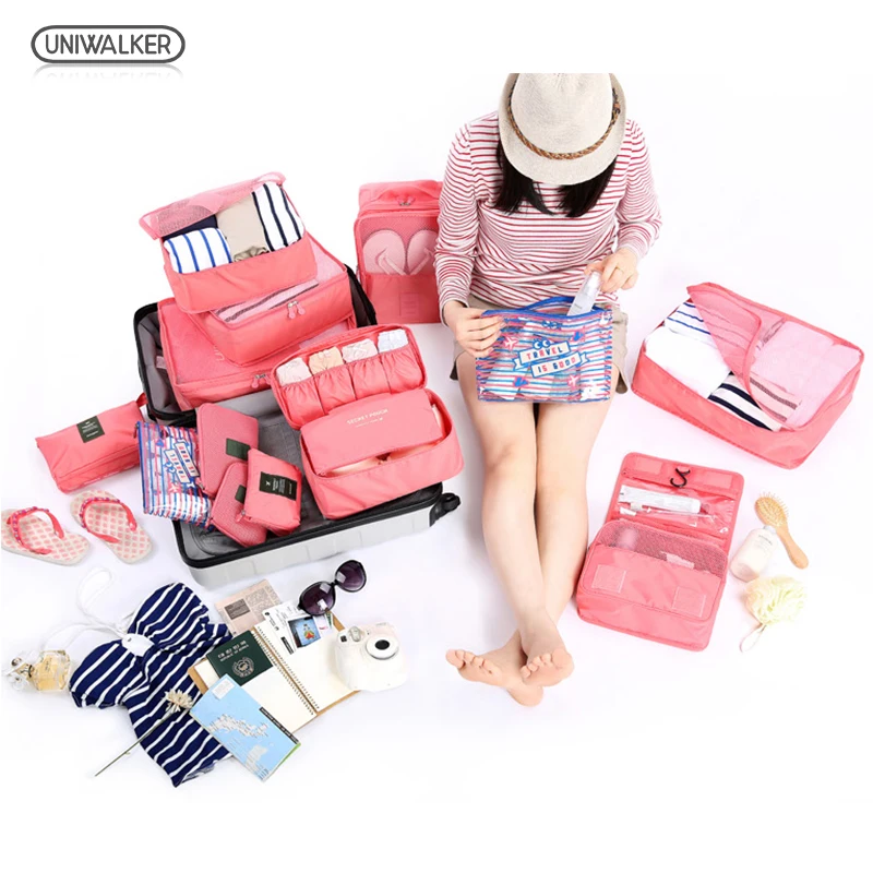 6 Pcs Uniwalker Brand Travel Storage Bag Set For Clothes Tidy Organizer Pouch Suitcase Home Closet Divider container Organiser
6 Pcs Uniwalker Brand Travel Storage Bag Set For Clothes Tidy Organizer Pouch Suitcase Home Closet Divider container Organiser