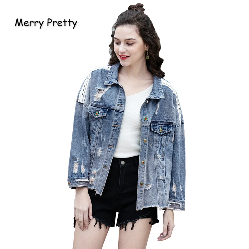 Merry Pretty Women Unicorn Sequined Appliques Denim Jacket 2019 Autumn Long Sleeve Turndown Collar Hole Jeans Jacket Outerwear
Merry Pretty Women Unicorn Sequined Appliques Denim Jacket 2019 Autumn Long Sleeve Turndown Collar Hole Jeans Jacket Outerwear