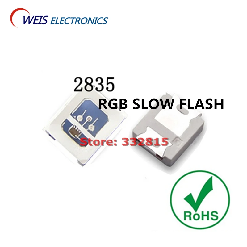 20PCS 2.8*3.5mm 2835 RGB SLOW FLASH lamp LED RED BLUE GREEN Automatic flash Internal IC Light beads WHOLESALE Free shipping
20PCS 2.8*3.5mm 2835 RGB SLOW FLASH lamp LED RED BLUE GREEN Automatic flash Internal IC Light beads WHOLESALE Free shipping