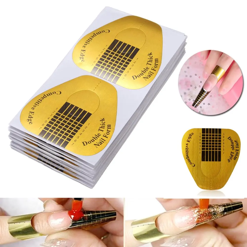 30pcs Sale Competitive Edge Double Thick Horseshoe-Shaped Nail Form Sticker Large Gold Extension Guide Acrylic Tips UV Gel
30pcs Sale Competitive Edge Double Thick Horseshoe-Shaped Nail Form Sticker Large Gold Extension Guide Acrylic Tips UV Gel