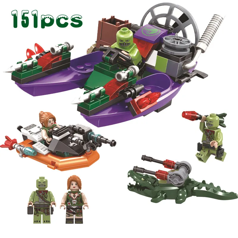 Military Marvel DC Super heroes series Special Forces Speedboat Warfare Alligator Mech Building Blocks Toys For Kids Gifts
Military Marvel DC Super heroes series Special Forces Speedboat Warfare Alligator Mech Building Blocks Toys For Kids Gifts