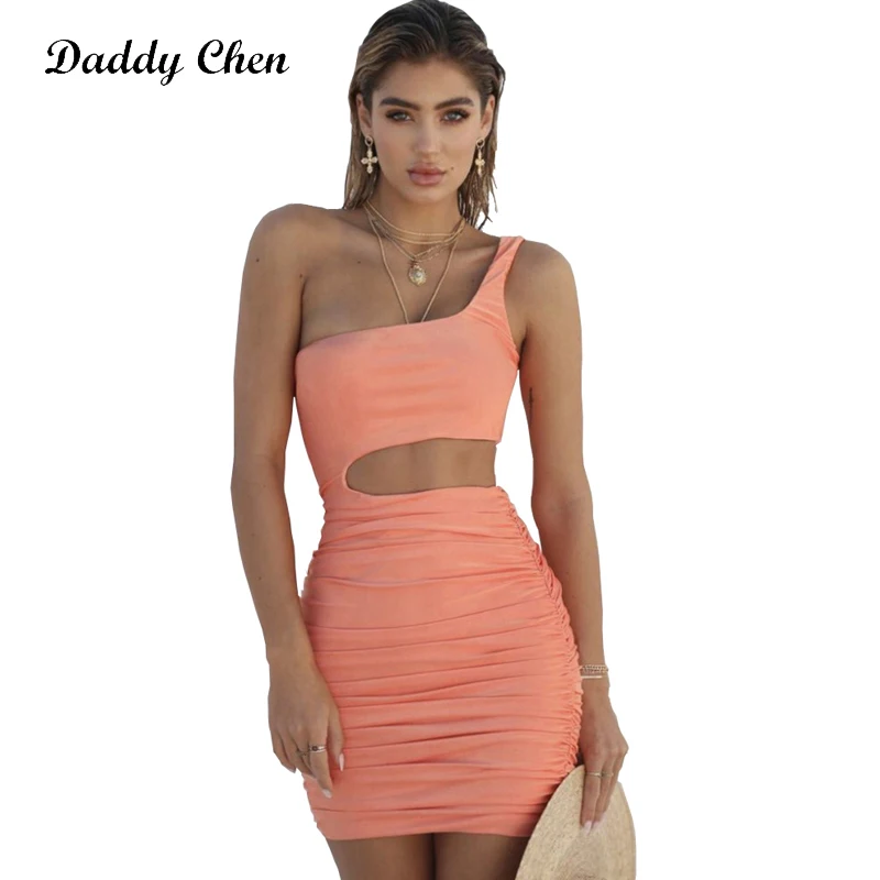 Daddy Chen Sexy Bodycon Dress Women Elegant One Shoulder Party Dress Mini 2019 Summer Solid Sleeveless Backless Vestido Verano
Daddy Chen Sexy Bodycon Dress Women Elegant One Shoulder Party Dress Mini 2019 Summer Solid Sleeveless Backless Vestido Verano