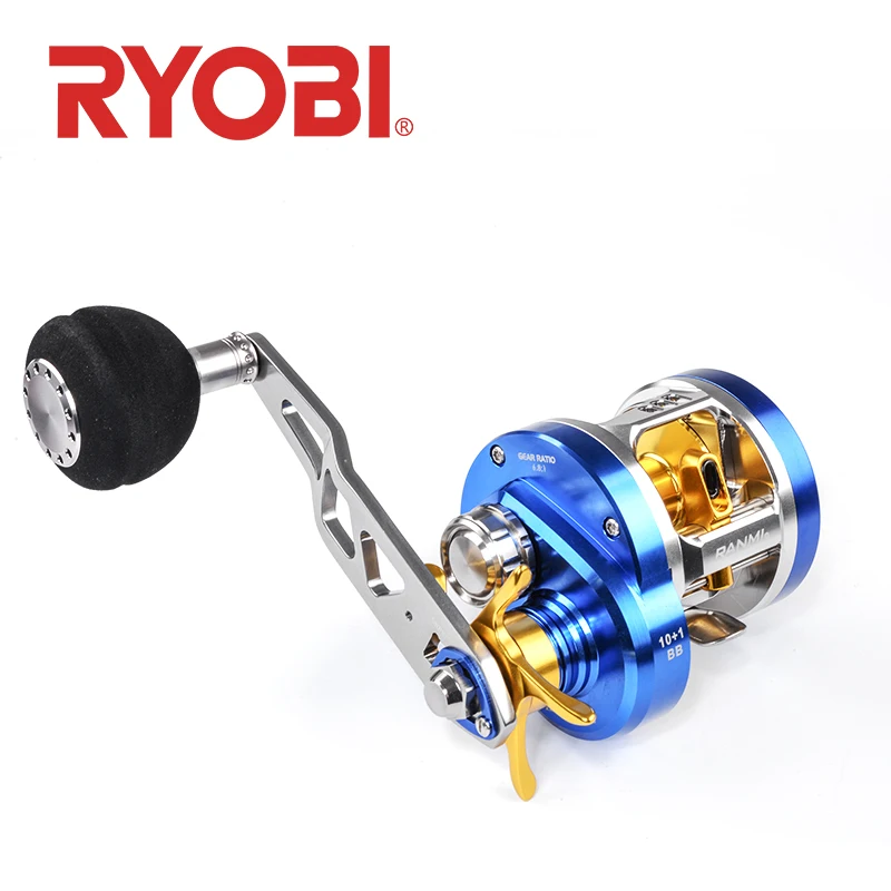 RYOBI rangmi медленная джиггинг 30L/R Рыболовная катушка 10 + 1BB Передаточное отношение 6 8:
