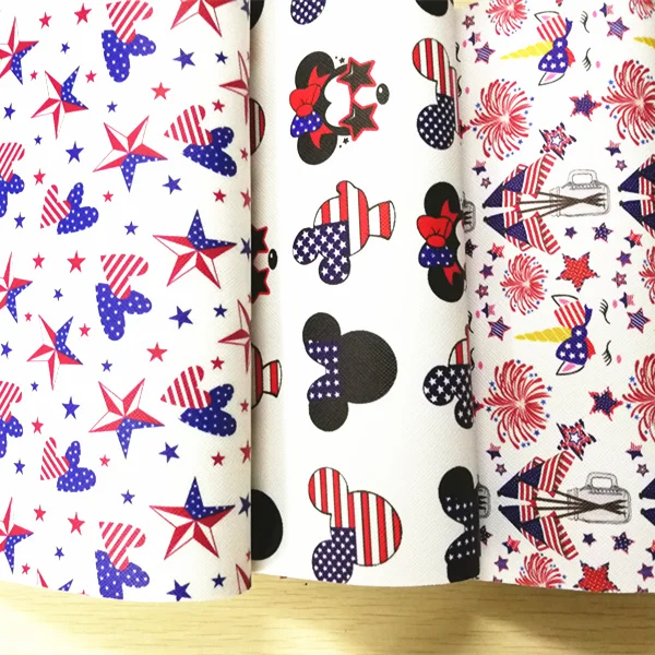 Free shipping 7.6*12inch cartoon the Fourth of July print synthetic leather fabric for DIY accessories BHY498
Free shipping 7.6*12inch cartoon the Fourth of July print synthetic leather fabric for DIY accessories BHY498