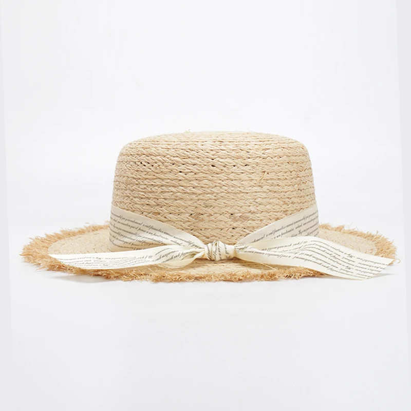 2018 Fashion Women Senior Raffia Straw Hats with Ribbon Bow Wide Brim Flat-top Natural Beige Beach Sunbonnet Fringe Brim sombrer
2018 Fashion Women Senior Raffia Straw Hats with Ribbon Bow Wide Brim Flat-top Natural Beige Beach Sunbonnet Fringe Brim sombrer