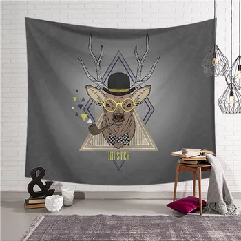 Hipster Deer Wall Hanging Tapestry Creative Art Wall Fabric Mat On The Beach Blanket Table Cloth Room
Hipster Deer Wall Hanging Tapestry Creative Art Wall Fabric Mat On The Beach Blanket Table Cloth Room