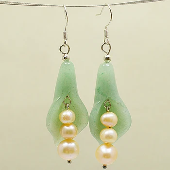 Wholesale Natural Pink Pearl Green Jades Jewellery,Freshwater Pearl Pea Pot Princess Jades Silvers Dangle Earring For Women
Wholesale Natural Pink Pearl Green Jades Jewellery,Freshwater Pearl Pea Pot Princess Jades Silvers Dangle Earring For Women