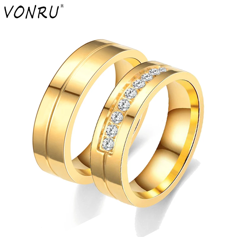 Romantic Stainless Steel Couple Rings Trendy Wedding Bands Rings for Women Men Cubic Zircon 6MM Engagement Ring Promise Jewelry
Romantic Stainless Steel Couple Rings Trendy Wedding Bands Rings for Women Men Cubic Zircon 6MM Engagement Ring Promise Jewelry