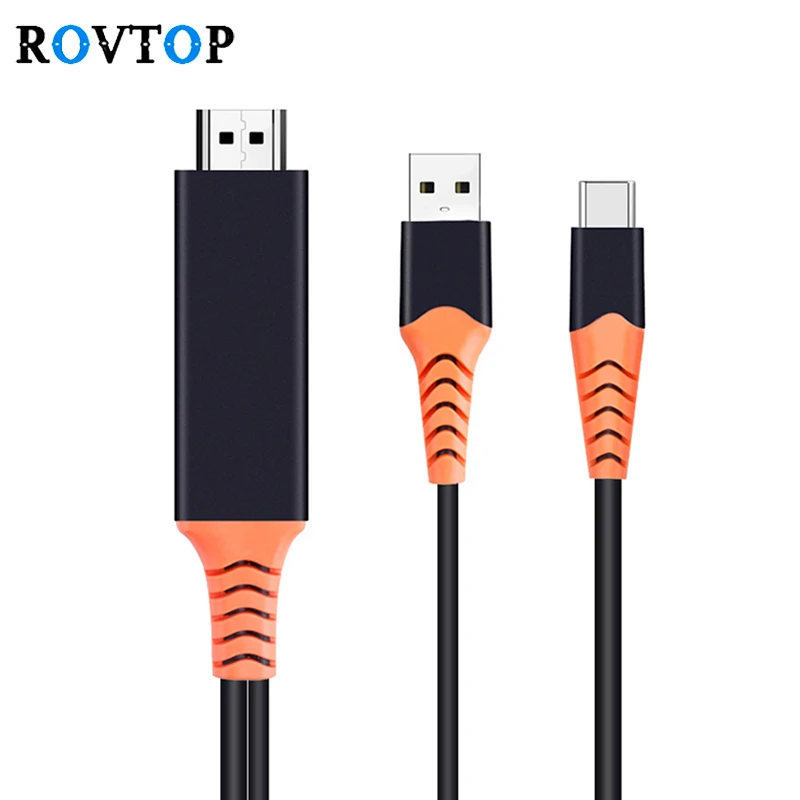 Rovtop 60Hz Type C to HDMI HD 1080P Converter Adapter Video Cable for HDTV TV Digital AV for Samsung S8 S9 Huawei Mate 10 Xiaomi
Rovtop 60Hz Type C to HDMI HD 1080P Converter Adapter Video Cable for HDTV TV Digital AV for Samsung S8 S9 Huawei Mate 10 Xiaomi