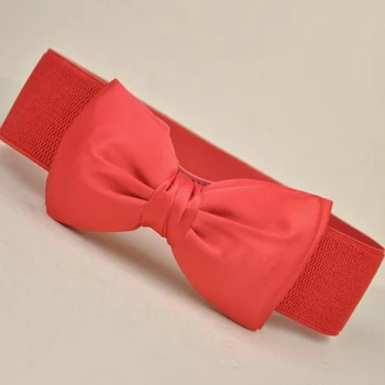 Fashion Women White Elastic Belt Bow Wide Stretch leather belt harajuku Style belt for dresses women 2018 Hot Waistband Waist
Fashion Women White Elastic Belt Bow Wide Stretch leather belt harajuku Style belt for dresses women 2018 Hot Waistband Waist