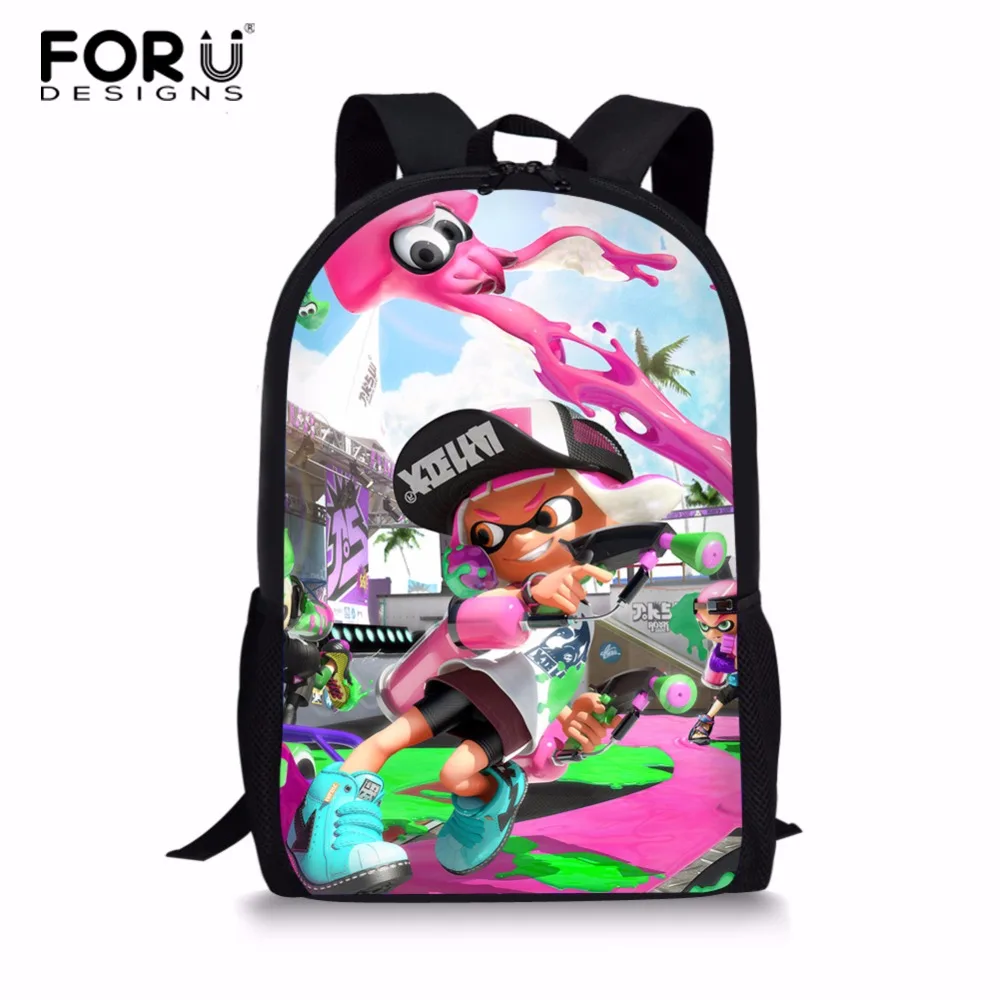FORUDESIGNS 16 дюймов Splatoon 2 Рюкзаки для подростков Повседневные детские дорожные сумки через плечо Splatoon сумки для детей школьная сумка
FORUDESIGNS 16 дюймов Splatoon 2 Рюкзаки для подростков Повседневные детские дорожные сумки через плечо Splatoon сумки для детей школьная сумка