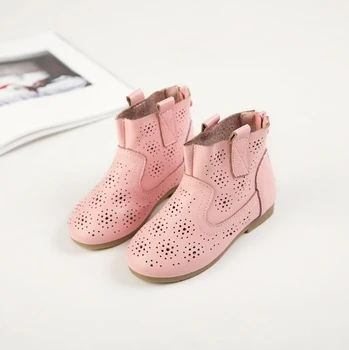 2019 spring and summer Korean version of the leather hollow breathable girls single boots in the children's princess casualboots
2019 spring and summer Korean version of the leather hollow breathable girls single boots in the children's princess casualboots