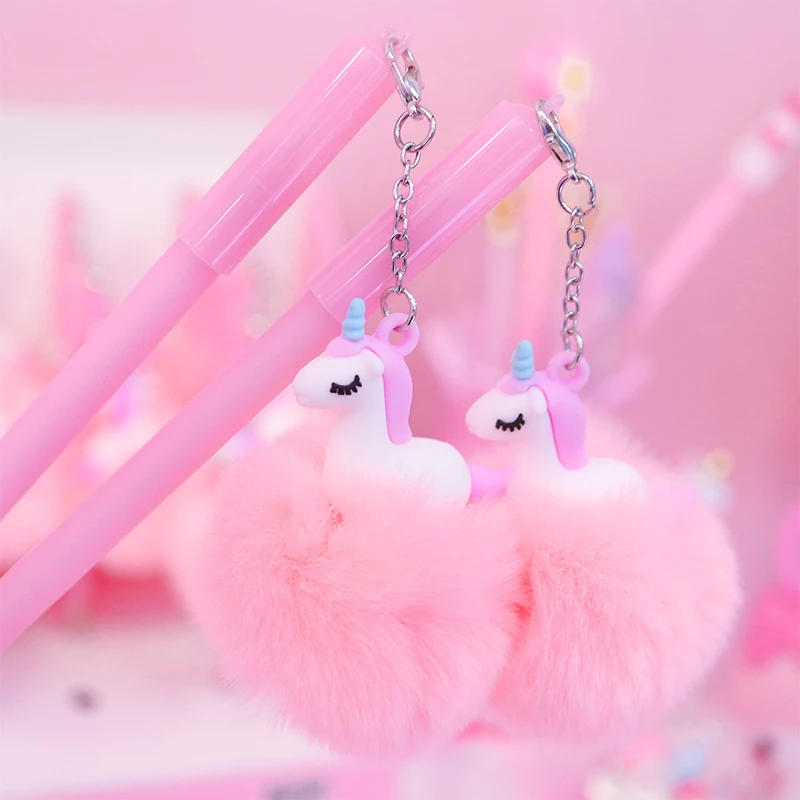 Unicorn Ball Plush Pendant Gel Pen Cute 0.5 mm black Ink neutral Pen Promotional Gift Stationery School Supplies
Unicorn Ball Plush Pendant Gel Pen Cute 0.5 mm black Ink neutral Pen Promotional Gift Stationery School Supplies