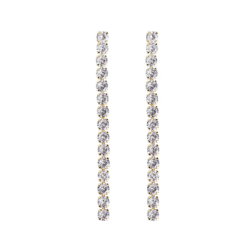 Shiny Cubic Zirconia Long Earrings Fashion Jewelry AAA CZ Tassel Earrings Female Anti - allergic Gift Wedding Engagement
Shiny Cubic Zirconia Long Earrings Fashion Jewelry AAA CZ Tassel Earrings Female Anti - allergic Gift Wedding Engagement