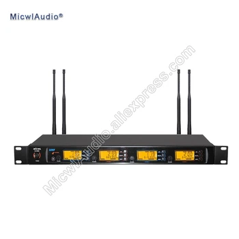Professional UHF 4x100 Channel Wireless Microphone System Main + Mix Handheld and Bodypack Micwl.Audio G900-007
Professional UHF 4x100 Channel Wireless Microphone System Main + Mix Handheld and Bodypack Micwl.Audio G900-007