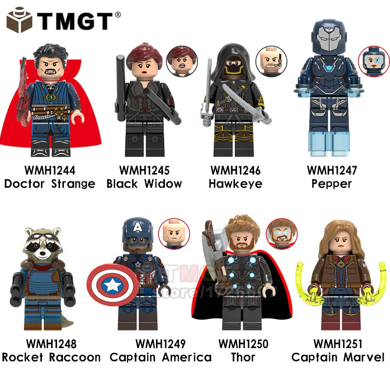 Single Legoings The Avengers 4 Endgame Doctor Strange Captain America Captain Marvel Pepper Building Blocks Toys For Children
Single Legoings The Avengers 4 Endgame Doctor Strange Captain America Captain Marvel Pepper Building Blocks Toys For Children