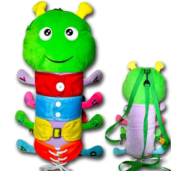 Caterpillar Doll Children Backpack Toddler Cartoon Bags Multi-functional Puzzle Cartoon Gifts Early Education Toy Anti-lost
Caterpillar Doll Children Backpack Toddler Cartoon Bags Multi-functional Puzzle Cartoon Gifts Early Education Toy Anti-lost
