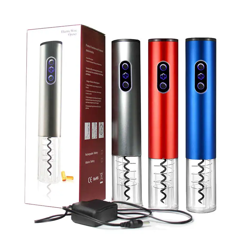 Electric Wine Bottle Opener Kit Rechargeable Bottle Opener Battery Operated Automatic Corkscrew+Foil Cutter Bar Pub Tool Gift
Electric Wine Bottle Opener Kit Rechargeable Bottle Opener Battery Operated Automatic Corkscrew+Foil Cutter Bar Pub Tool Gift