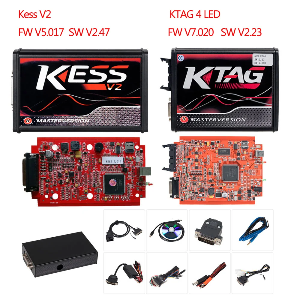 KESS V2 V2.47 V5.017 & KTAG 4LED V7.020 V2.23 Red PCB Car Truck OBD2 Manager Tuning Tools Kit ECU Programmer Auto Diagnostic
KESS V2 V2.47 V5.017 & KTAG 4LED V7.020 V2.23 Red PCB Car Truck OBD2 Manager Tuning Tools Kit ECU Programmer Auto Diagnostic