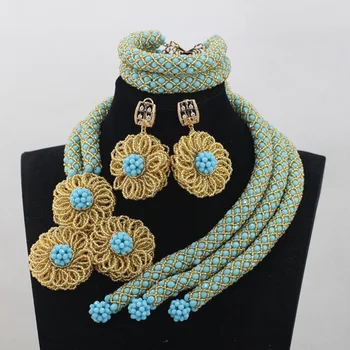 Sky Blue Crystal Wedding African Beads Jewelry Sets Fashion Indian Handmade Jewelry Bridemaid Jewelry Sets Free ShippingABH020
Sky Blue Crystal Wedding African Beads Jewelry Sets Fashion Indian Handmade Jewelry Bridemaid Jewelry Sets Free ShippingABH020