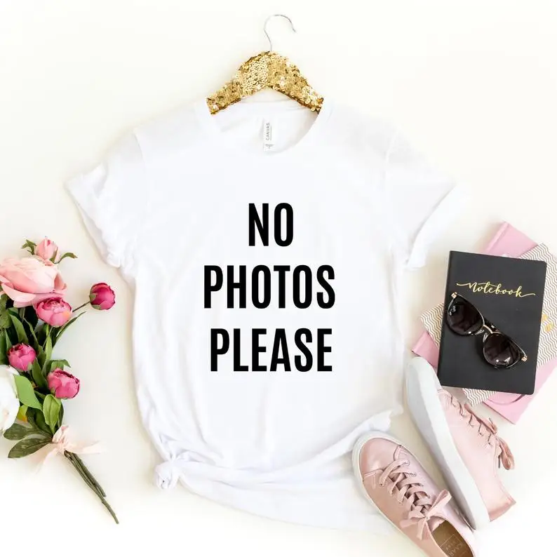 Sugarbaby New Arrival No Photos Please T-shirt Tumblr Shirts Gift for Her Funny T-shirts for Women Aesthetic t shirt Drop Ship
Sugarbaby New Arrival No Photos Please T-shirt Tumblr Shirts Gift for Her Funny T-shirts for Women Aesthetic t shirt Drop Ship