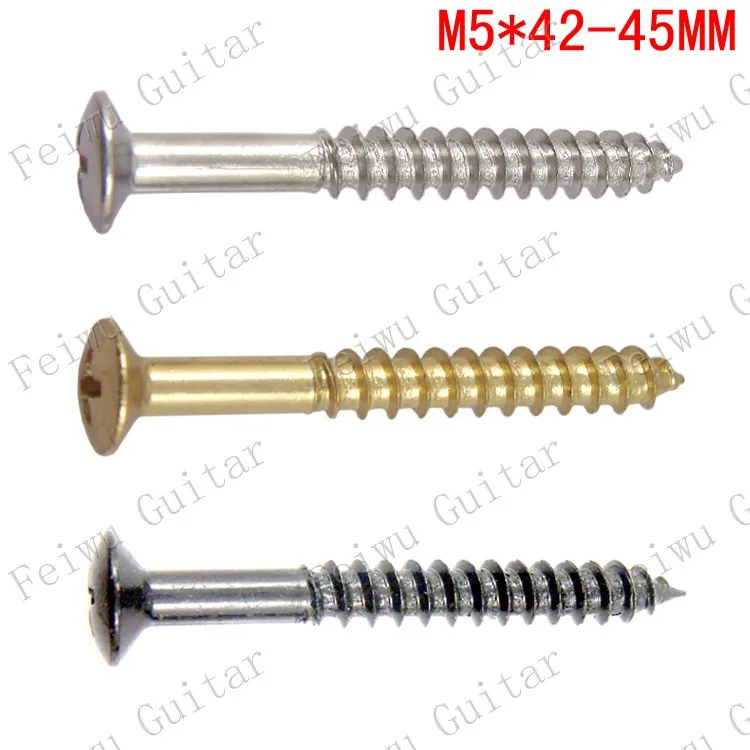 4 Pcs M5*45mm Electric Bass Guitar Neck Joint Plate mounting screw/Fix Screw Bolt Guitar Parts Silver & Black & Gold For Choose
4 Pcs M5*45mm Electric Bass Guitar Neck Joint Plate mounting screw/Fix Screw Bolt Guitar Parts Silver & Black & Gold For Choose
